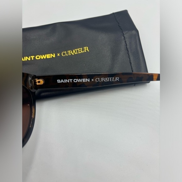 SAINT OWEN X CURATEUR WYLDE Tortoise Shell Sunglasses - NWT - Picture 3 of 3